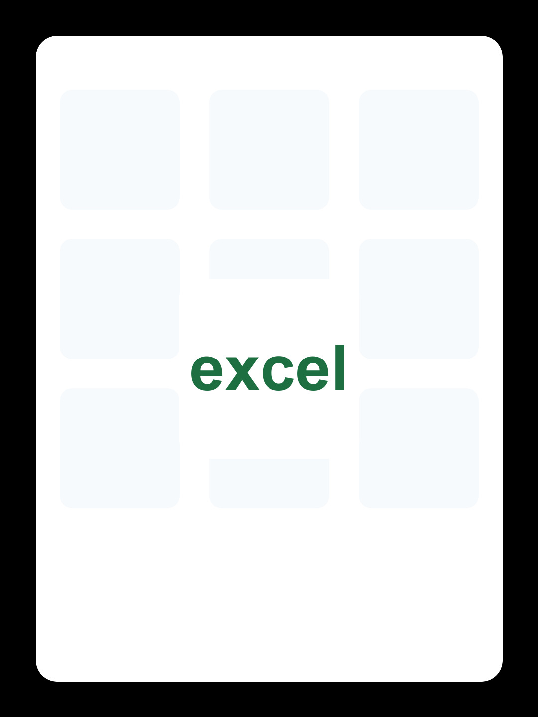Excel 词表导入封面